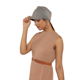 The Headscarves Bamboo Viscose Solid Visor Cap With Side Button For Women Chemo Headwear, Hair Loss Scarf, Stylish Sun Protect