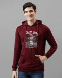 Adro Men'S Cotton Blend Neck Hooded Sweatshirt (H24-Chill-Mr_Maroon