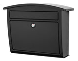 Architectural Mailboxes Dal Rae Galvanized Steel, Locking, Wall Mount Mailbox, 2562B-10, Black, Medium Capacity