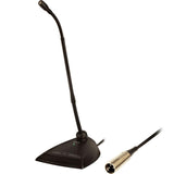 Shure MX412D/C Cardioid Condenser Microphone, 12 Gooseneck, Desktop Base with 10 Cable, Logic Functions, Programmable Switch, L