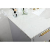 Elegant Decor Blake 48 Aluminum Alloy Mdf Single Bathroom Vanity In Gray