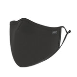 AIR+ Reusable Face Mask, Multi-Layer, Washable, Breathable, for Men & Women, Anti-fog for Glasses, Adjustable Ear Loops, Black L