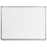 Flash Furniture Cardim 4 W x 3 H Magnetic Marker Board with Galvanized Steel Backing and Marker Tray