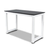 PIT66 Computer Desk Wood 55.1'' Office Table Modern PC Laptop Notebook Study Writing Table for Home Office Workstation (Black Co