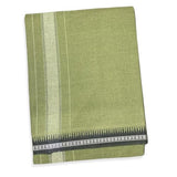 Prakasam Cotton Mens Single (1.28 X 2.00 Mtrs) Colour Thalapathi Border Dhoti/Fine Quality Single Dhoti (Mild Green)