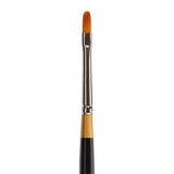KINGART Premium Original Gold 9500-2 Filbert Series Artist Brush, Golden Taklon Synthetic Hair, Short Handle, for Acrylic, Water
