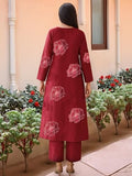 Gosriki Women'S Rayon Viscose Straight Printed Kurta With Pant (Twisha Red-Vks01-Gs_M_Red_Medium),Red,,B0F8Q7PYXD