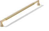 khtumeware 1-Pack Appliance Handle Pull 18-Inch(457mm) Satin Brass Cabinet Pulls,Heavy-Duty Brushed Brass Handles for Kitchen Ca
