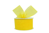 Ribbon Bazaar Plain Sheer Organza 7/8 Yellow 100yd Spool 100% Nylon Ribbon