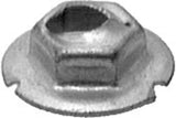 100 Thread Cutting Nuts 3/16 Stud Size 3/8 Hex