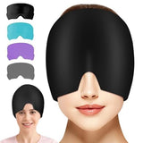 Veluxa Migraine Relief Cap, Hot And Cold Therapy, Gel Ice Head Wrap, Reusable Cooling Compression, For Men And Women, Multicolor