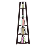 Convenience Concepts Newport 5 Tier Corner Bookcase, Espresso