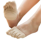 Pravyta Five Toes Sock Toe Women Toe Toppers FiveFinger No Show Nonslip Invisible Soft Half Socks
