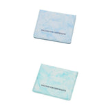 Merishopp 2X Vaccination Card Protector Slim Leather Wallet For Documents Lake Blue| Trendy | Comfortable | Fashionable | Soft F