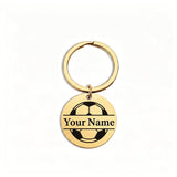 Adornkeys Personalized Sports Keychain With Name, Engraved Custom Sports Team Keyring For Men Boys Coach, Custom Soccer Basketba