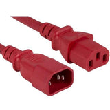 C13 To C14 6Ft Red Pwr Extension Cord