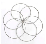Msgh Metal Ring For Dream Catcher Macrame Floral Hoop Wreath Craft For Balcony, Garden, Cafe Decoration Other And Wall Hanging C