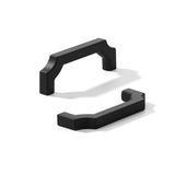 khtumeware 10-Pack 3 Inch Square Matte Black Cabinet Pulls, Solid Zinc Alloy Heavy-Duty Handles for Kitchen/Bathroom Cabinets, D