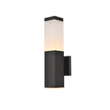 Living District Raine 1-Light Modern Aluminum Led Wall Sconce - Black