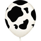 Betallic 11 Inch Cow Print Designer Latex Balloons 50CT