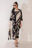 Anni Designer Women'S Cotton Blend Printed Kurta With Pant & Dupatta Co-Ord Set (Rabanee Black_M_Black_Medium),Black,M,Cotton Blend,Regular,Kurta, Scarf