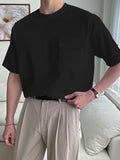 Leriya Fashion Men'S Solid Oversized Fit T-Shirt (Lf-Mt-1074_Black Xl)