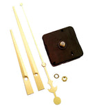 Dhorcas (#03G) Quartz Clock Movement Kit for Replacement, 1/4 Threaded Motor and Long GOLD 6 Hands (1/4 thread shaft motor)