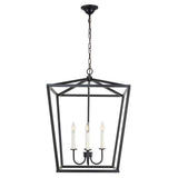 Elegant Lighting Living District Maddox 4 Light Black Pendant