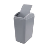 Tyminin 4.2 Gallon Kitchen Garbage Can, Plastic Swing Lid Trash Can, Grey