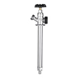 EFIELD 12-inch Anti-Siphon Frost Free Sillcock, 1/2 inch Pex-A Expansion Connection X 3/4 inch Hose Bibb, Chrome Plated Brass Bo