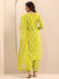 Libas Women'S Cotton Kurta Set (400653 Green 2Xl