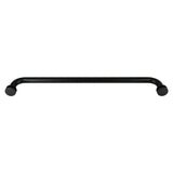 Top Hardware Stainless Steel 18'' (Center to Center) Round Single Side Shower Door Towel Bar Handle, Single-Sided, Matt Black Fi
