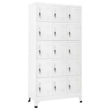 vidaXL Locker Cabinet Light Gray 35.4x15.7x70.9 Steel