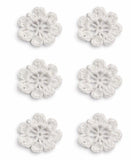 Kalka Traders Handmade Crochet Flower Applique Patches For Dress, Saree, Hair Accessories, Home Decor 25 Pcs