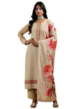 Libas Women'S Georgette Kurta Set (48850_Beige