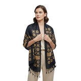 Elegant Scarf Studio Soft Rayon Floral Scarf For Women | Lightweight Printed Stole With Tassels | Stylish Wrap For Office, Casua