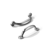 CABDM 2 Pack 3 inch Hole Center Brushed Satin Nickel Cabinet Pulls - Heavy Duty Solid Drawer Hardware Handles Kitchen Vanity Bat