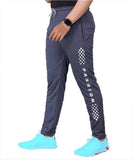 LookMark Men's Slim Fit Solid Lycra Blend Full Elastic Sport Wear Running Gym Stretchable Jogger Track Pant in Grey Color(Track 05 Grey-XL),Grey