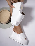 Shoetopia Girls Little White Wedge Sandal - 4 Uk (Girls-Little-White),White,4,B0CQK485GL