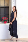 Gosriki Women'S Rayon Viscose Printed A-Line Kurta With Pant (Rawana Black-Vks01-Gs_Xxl_Black_Xx-Large),Black,2,B0F8Q9144Z