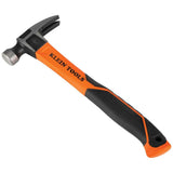 Klein Tools H80816 StraightClaw Hammer with Smooth Head, 16Ounce, Fiberglass NonSlip Shock Absorbing Grip Handle with Tether