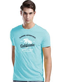 Adro Summer Adventures California Mens Printed T-Shirt (S, Mint)