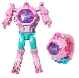 Adamo Frozen Super Hero Action Figure Toy Robot Deformation Convertible Digital Wrist Watch For Kids (Pack Of 1) 921Pbp06