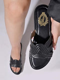 Shoetopia Women'S Block Heel Sandal,Black,4,B0CXJ2JKXZ