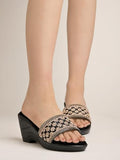 Shoetopia Women'S Mesh Sandal,Black,5,B0CQLLRZWK