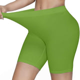 KYDA Women's Anti Bacterial Cycling Shorts Under Skirt Biker Shorts High Waist Stretchable Yoga Shorts & Gym Workout Skin Fit Shorties(Green_S),Green