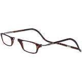 Clic Magnetic Reading Glasses for Men or Women, Computer Readers, Original Expandable (M-XL, Tortoise, 3.50 Magnification)