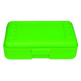 Pencil Box, Lime Opaque, Pack of 12