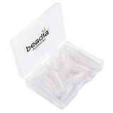 BEADIA Natural White Agate Teardrop Stone Beads 10x30mm 12pcs Dangle Earring Charm for DIY Jewelry Making