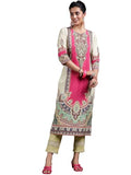 Libas Women'S Crepe Regular Kurta (29252_Beige